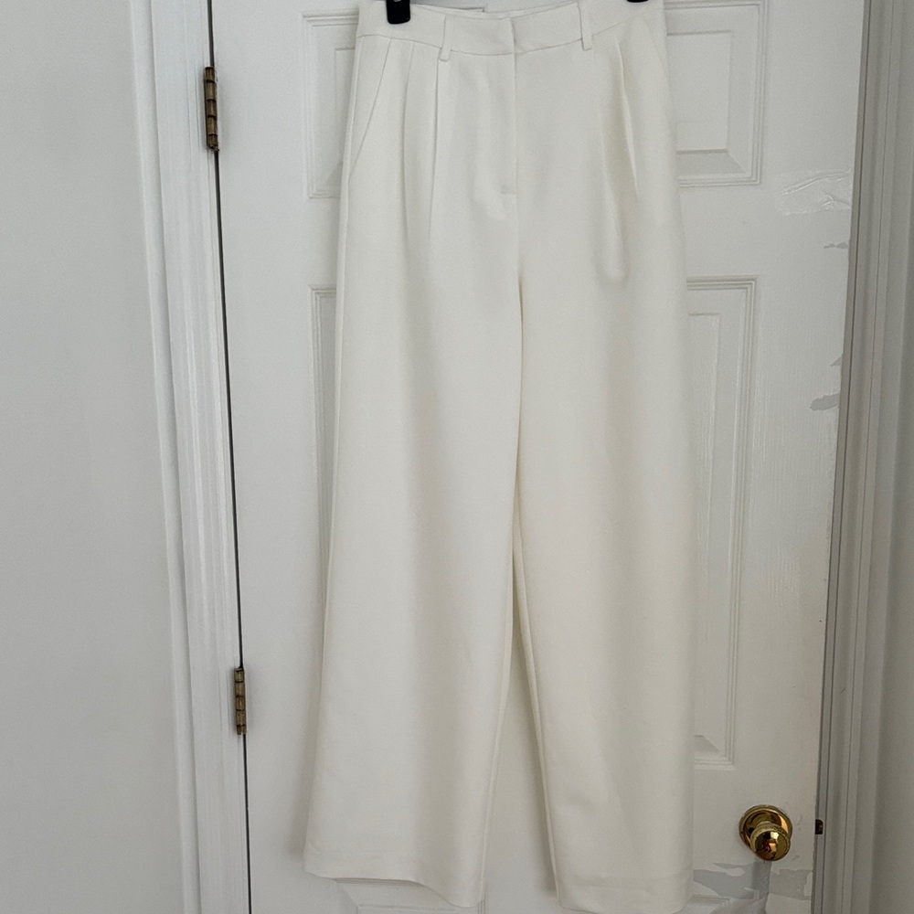 Commense Cream Wide Leg Women's Pants